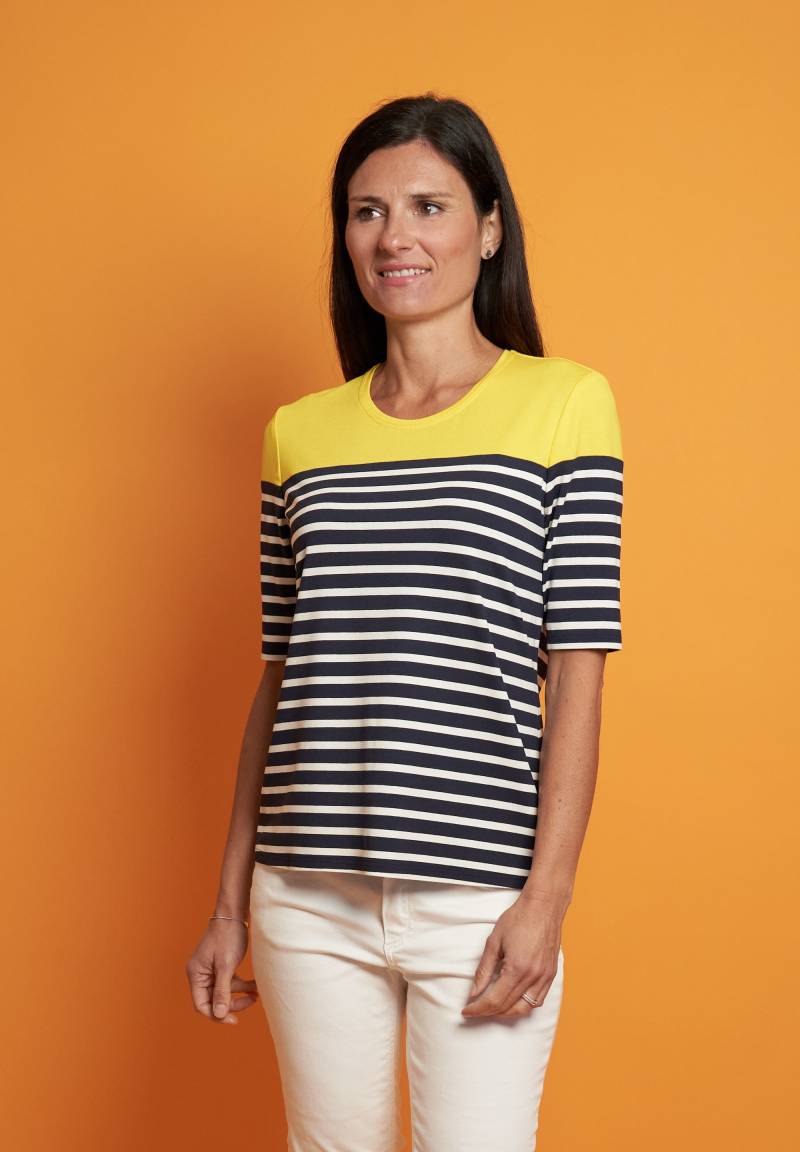 Seidel Moden T-Shirt, mit Colorblocking und Streifenmuster, MADE IN GERMANY von Seidel Moden