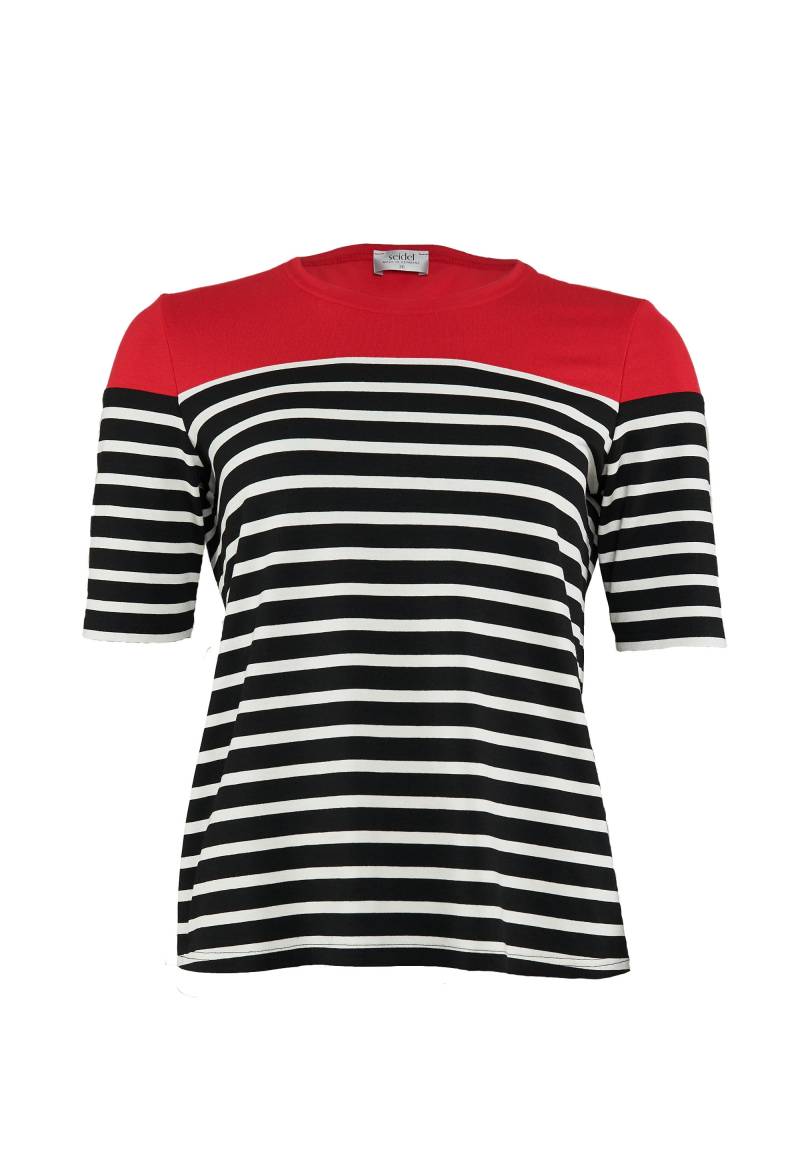 Seidel Moden T-Shirt, mit Colorblocking und Streifenmuster, MADE IN GERMANY von Seidel Moden