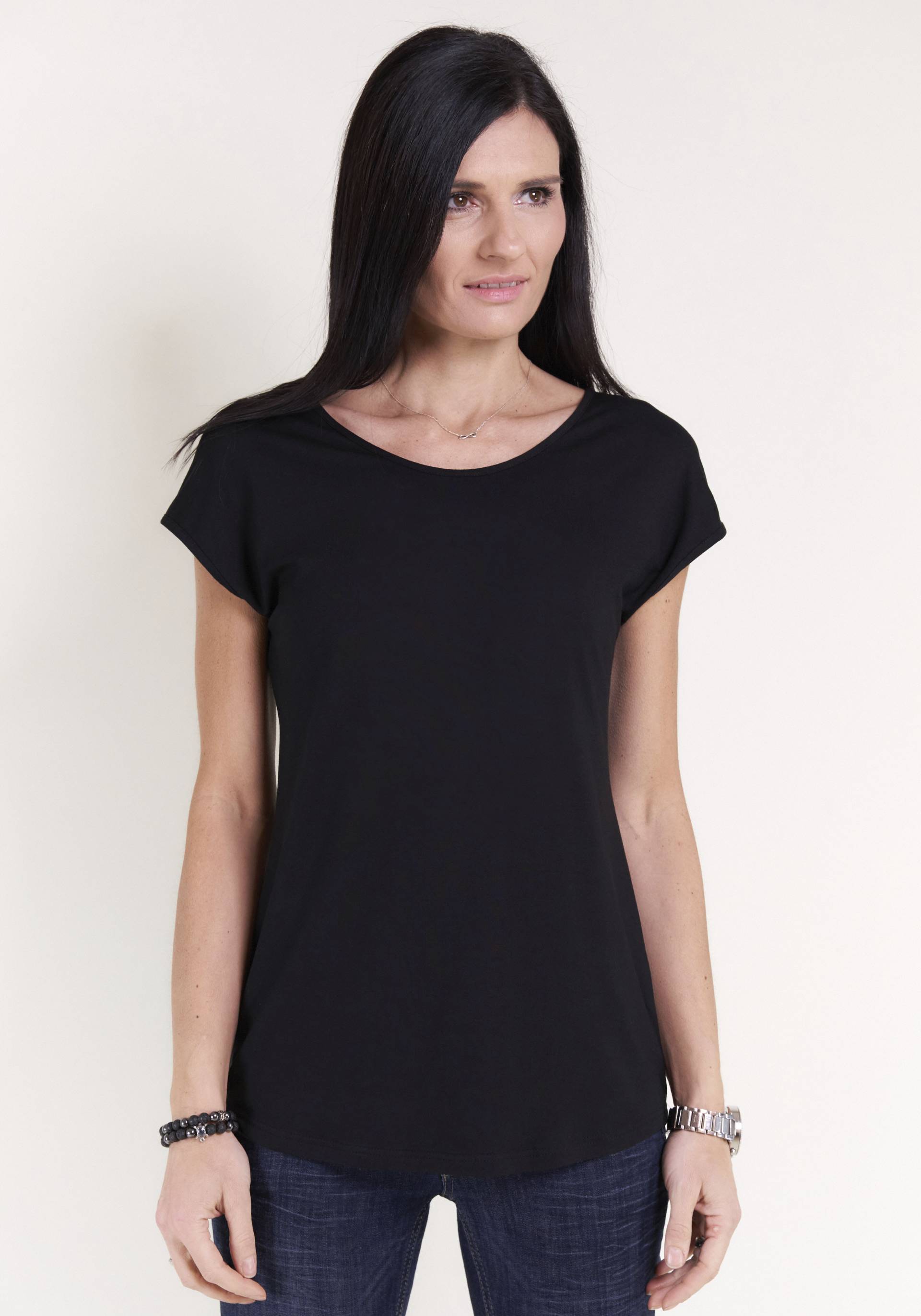 Seidel Moden T-Shirt, mit V- oder rundem Ausschnitt, MADE IN GERMANY Seidel Moden T-Shirt, mit V- oder rundem Ausschnitt, MADE IN GERMANY von Seidel Moden