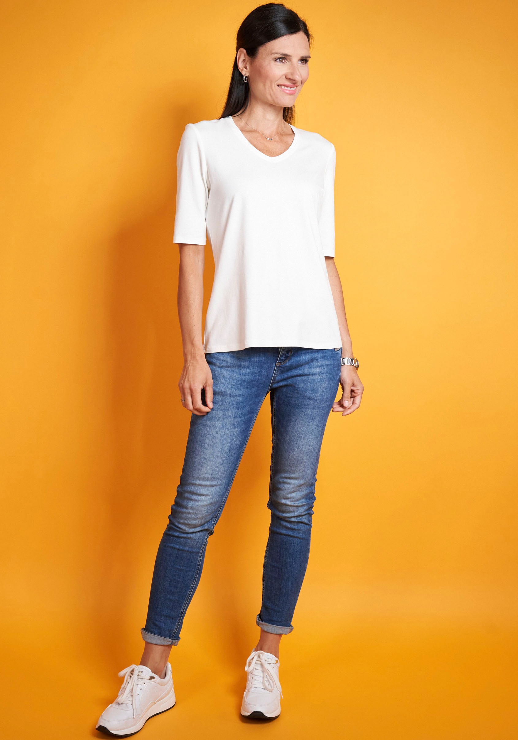 Seidel Moden V-Shirt, mit Halbarm aus softem Material, MADE IN GERMANY Seidel Moden V-Shirt, mit Halbarm aus softem Material, MADE IN GERMANY von Seidel Moden