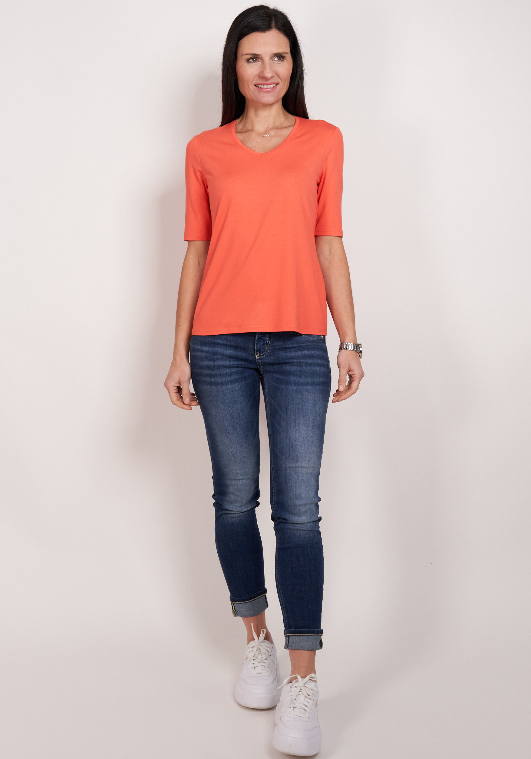 Seidel Moden V-Shirt, mit Halbarm aus softem Material, MADE IN GERMANY Seidel Moden V-Shirt, mit Halbarm aus softem Material, MADE IN GERMANY von Seidel Moden
