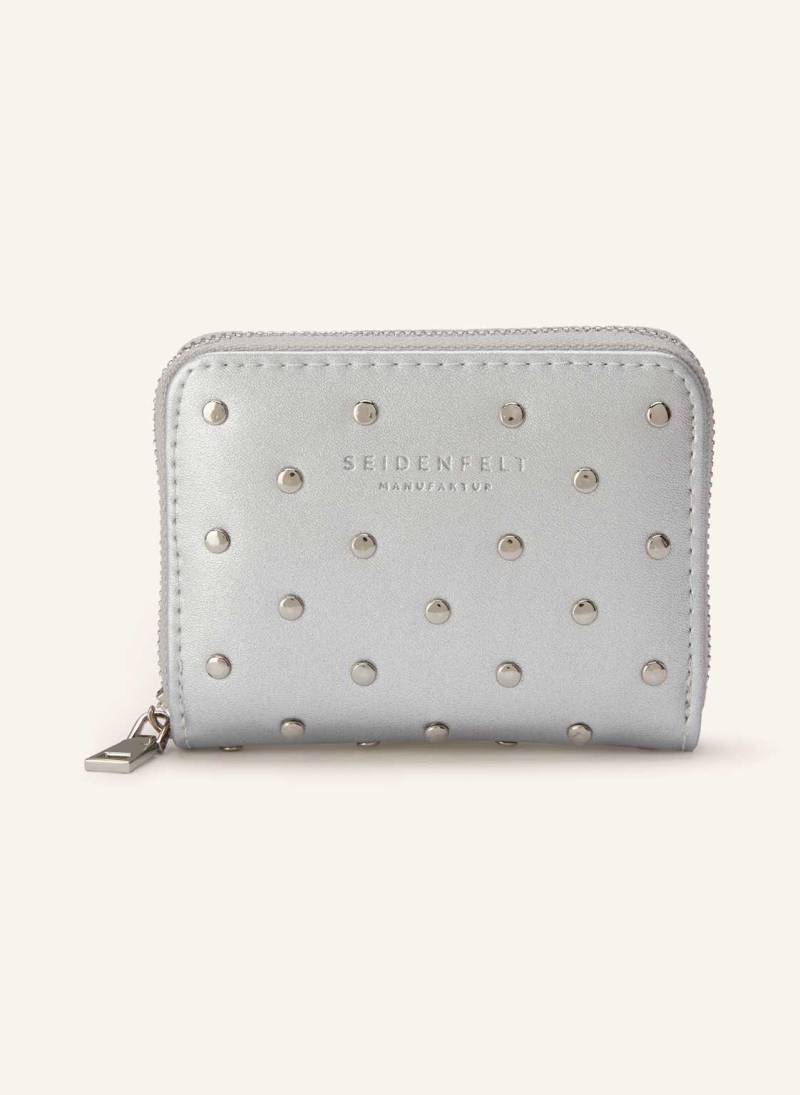 Seidenfelt Geldbörse Ylva Mit Nieten silber von Seidenfelt