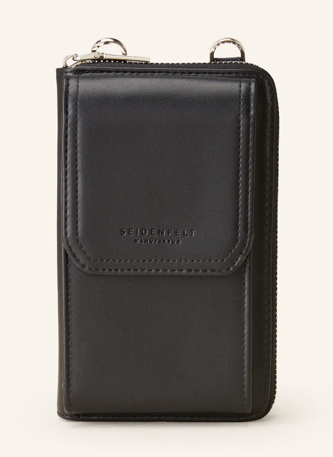 Seidenfelt Smartphone-Tasche Sanna schwarz von Seidenfelt