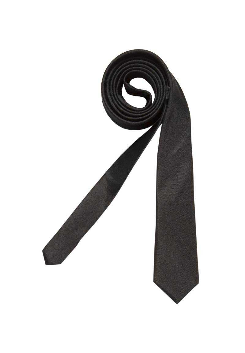 Krawatte Schmal (5cm) Fit Uni Herren Schwarz ONE SIZE von Seidensticker
