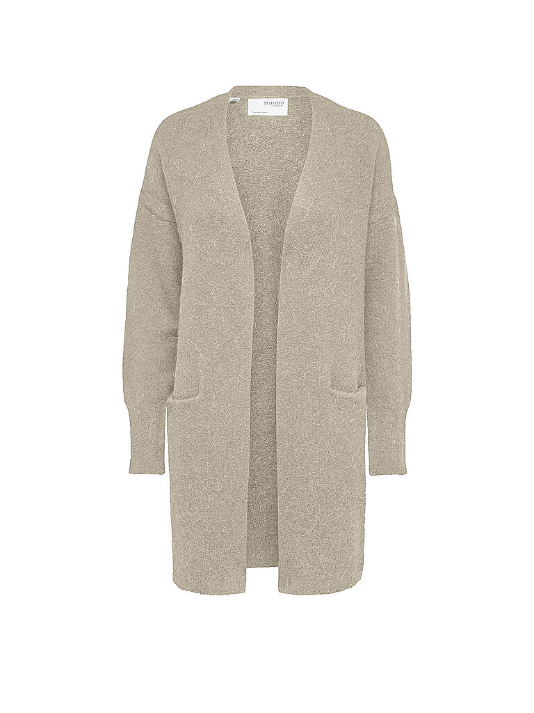 SELECTED FEMME Strickjacke SLFLULU beige | L von Selected Femme