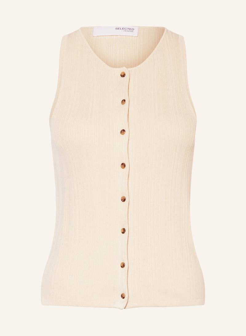 Selected Femme Stricktop weiss von Selected Femme