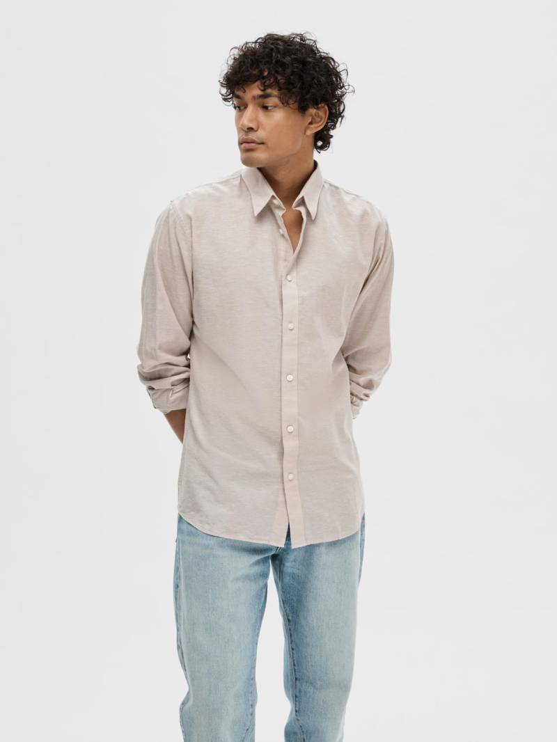 SELECTED HOMME Leinenhemd »NEW-LINEN SHIRT«, unifarben von Selected Homme