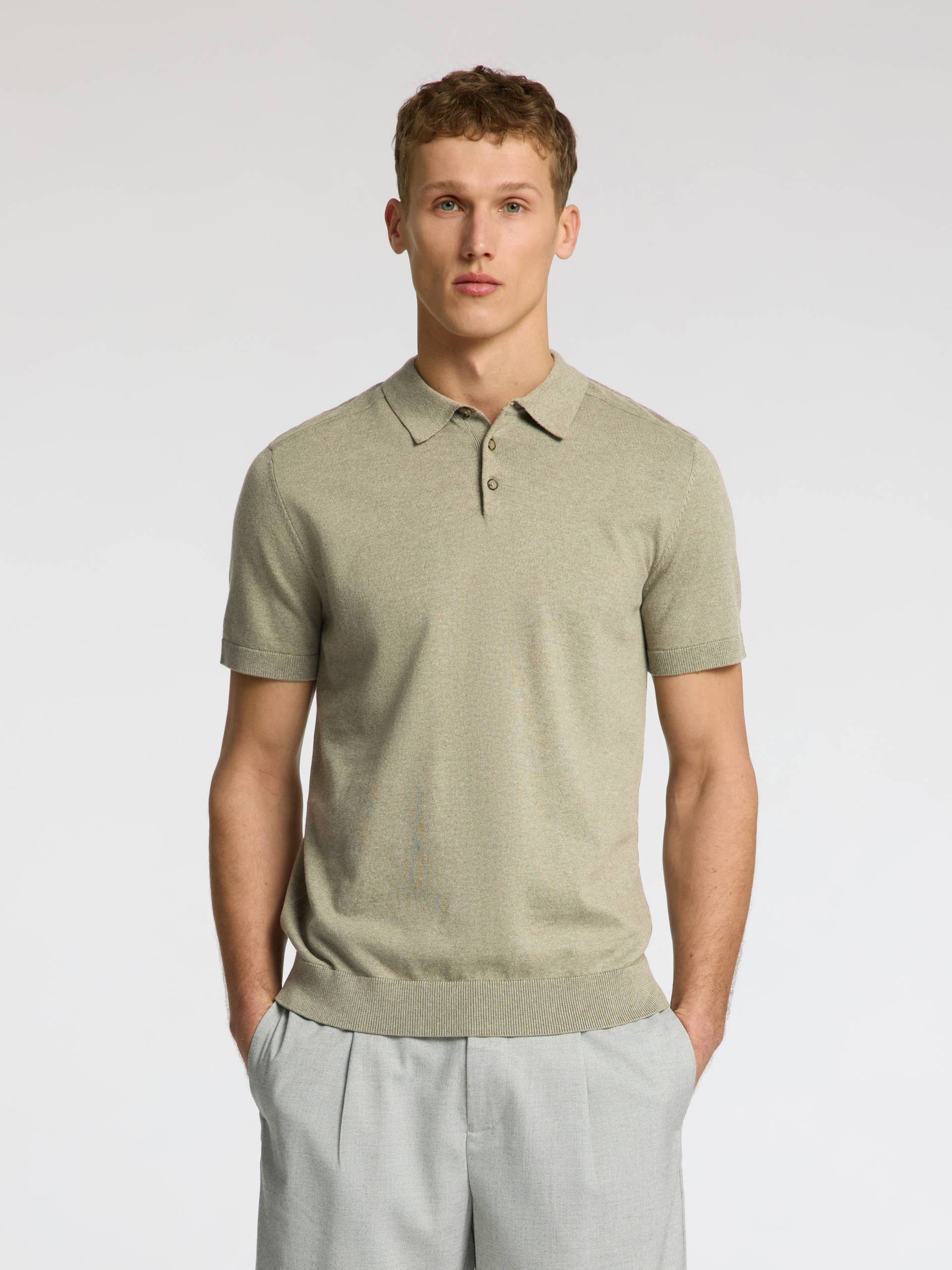 SELECTED HOMME Poloshirt »SLHBERG SS KNIT POLO NOOS« SELECTED HOMME Poloshirt »SLHBERG SS KNIT POLO NOOS« von Selected Homme