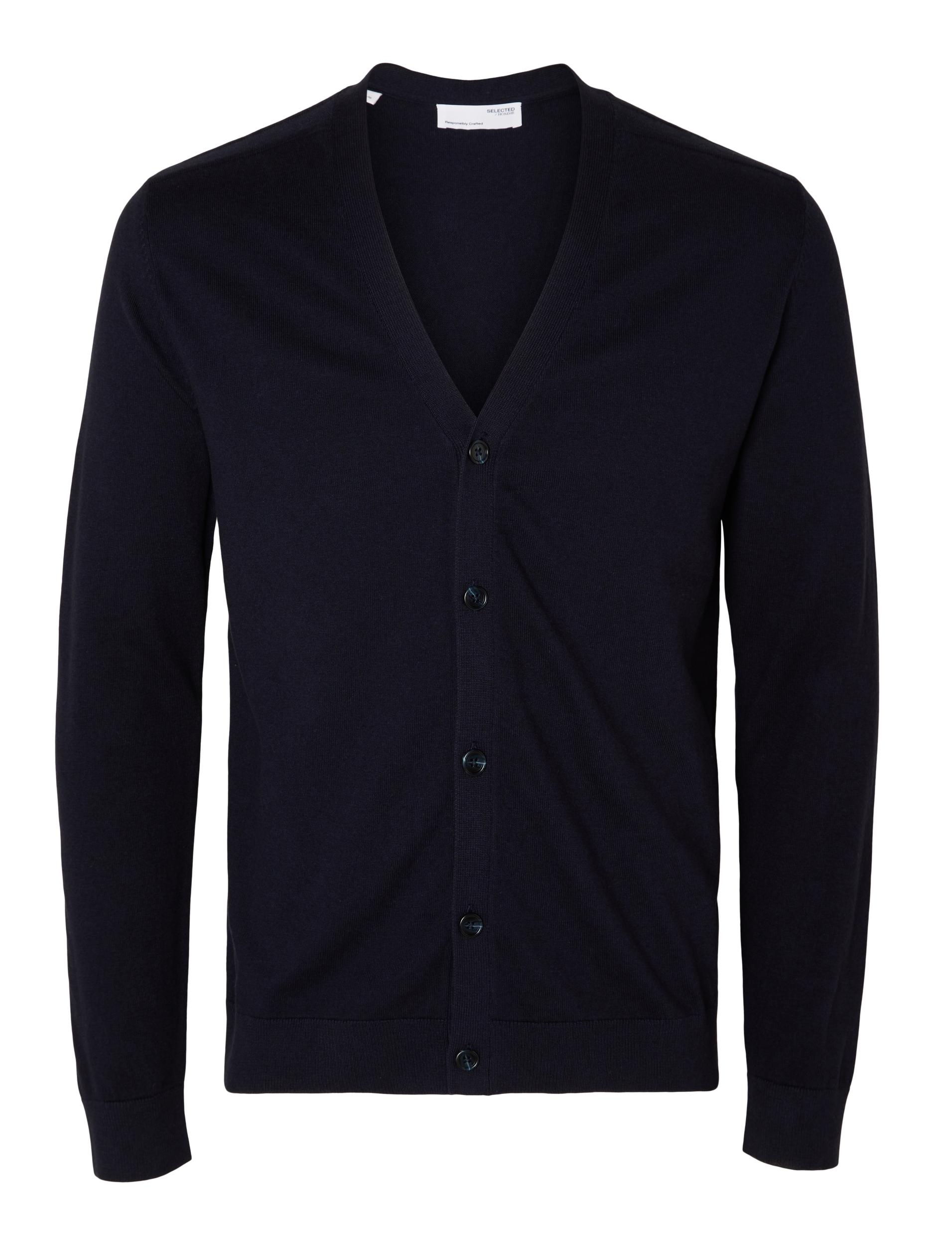 SELECTED HOMME Strickjacke »SLHBERG LS KNIT V-NECK CARDIGAN NOOS« von Selected Homme