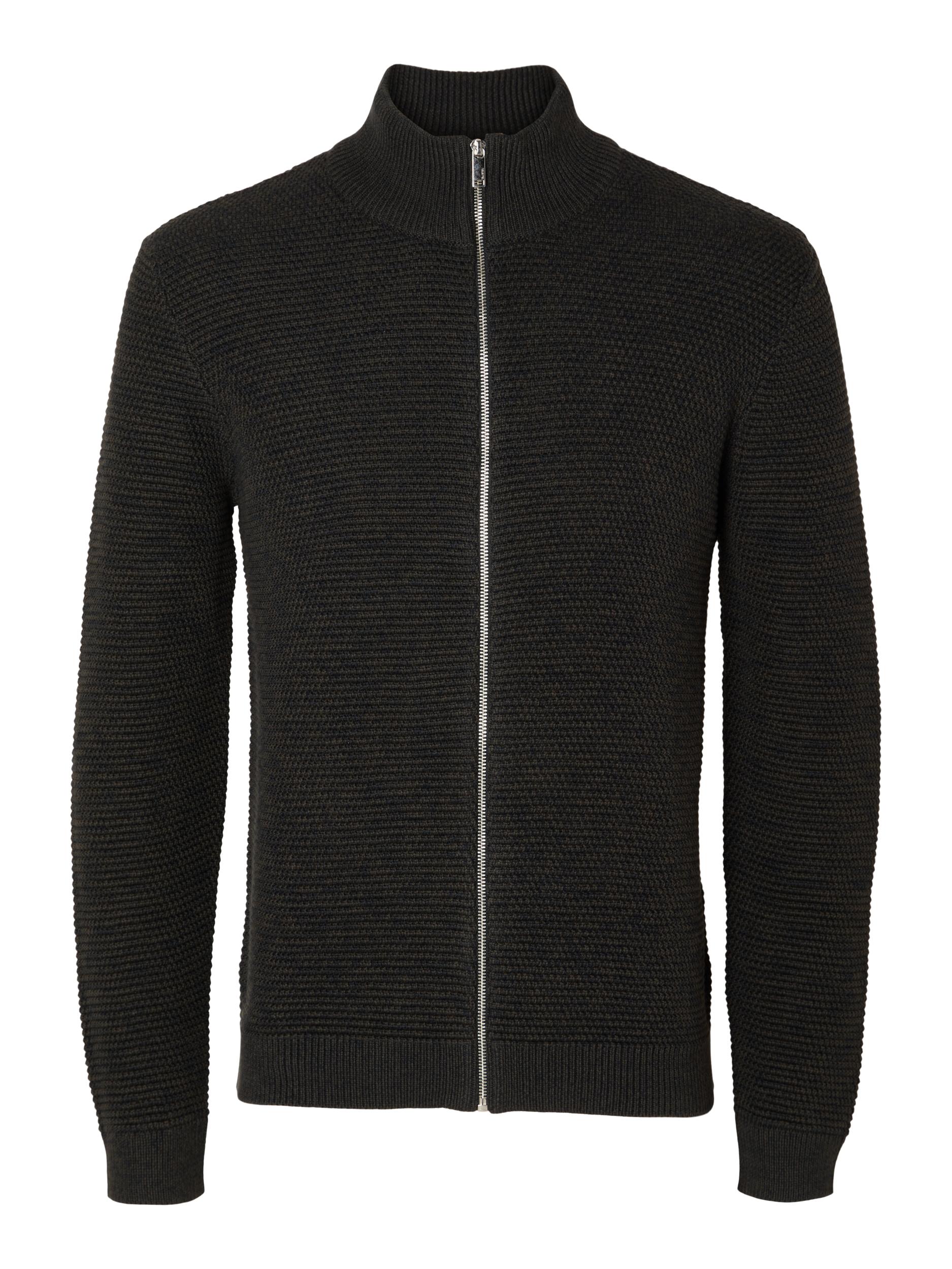 SELECTED HOMME Strickpullover »SLHVINCE LS KNIT BUBBLE FULL ZIP NOOS« von Selected Homme