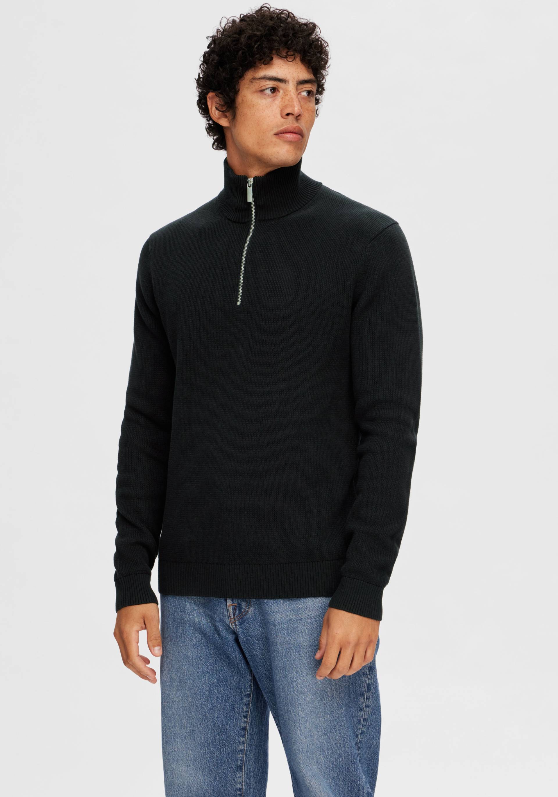 SELECTED HOMME Troyer »SLHDANE LS KNIT STRUCTURE HALF ZIP NOOS« SELECTED HOMME Troyer »SLHDANE LS KNIT STRUCTURE HALF ZIP NOOS« von Selected Homme