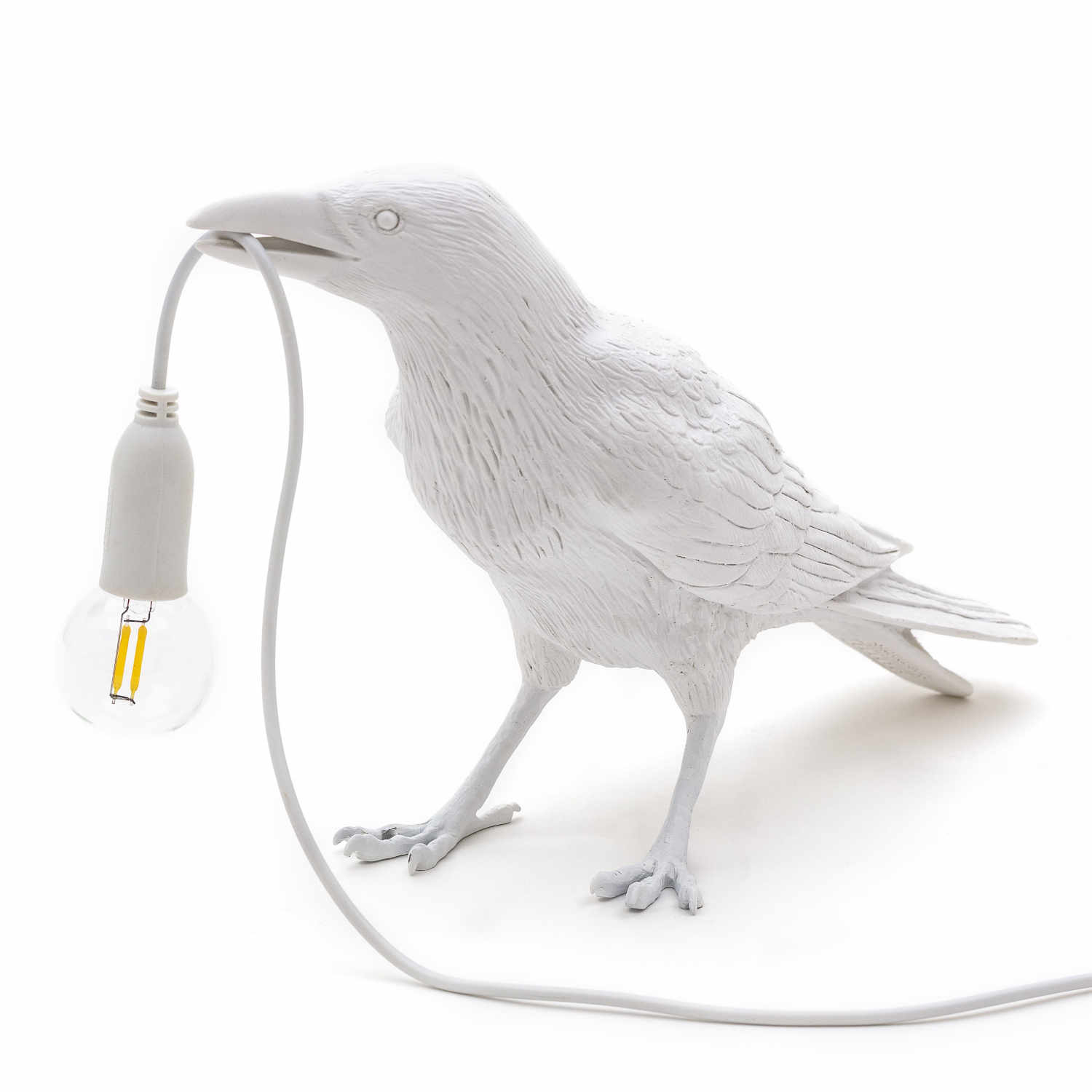 Bird Lamp Outdoor LED Leuchte , Farbe weiss, Ausführung wartend von Seletti