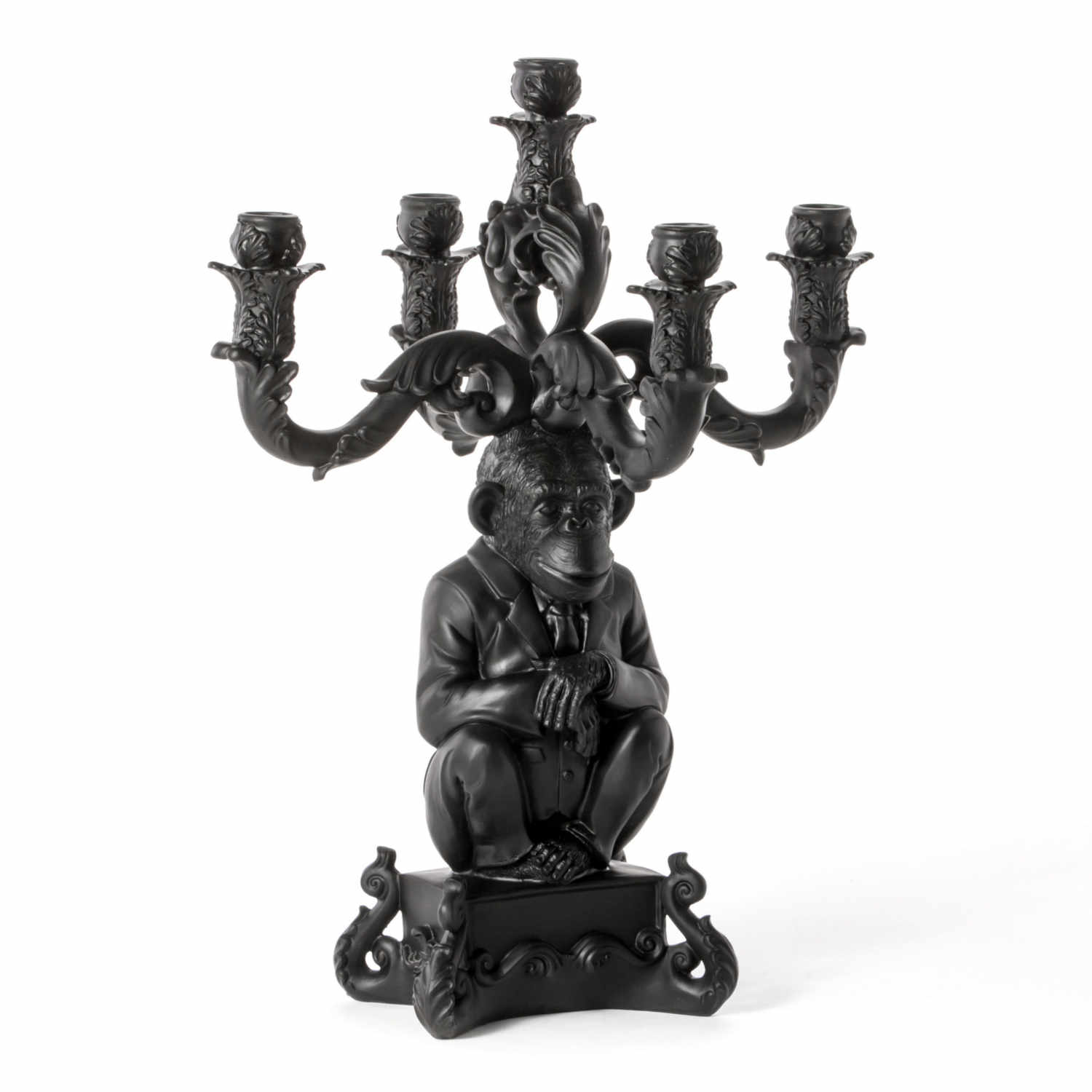 Burlesque Chimp Kerzenständer, Farbe schwarz Burlesque Chimp Kerzenständer, Farbe schwarz von Seletti