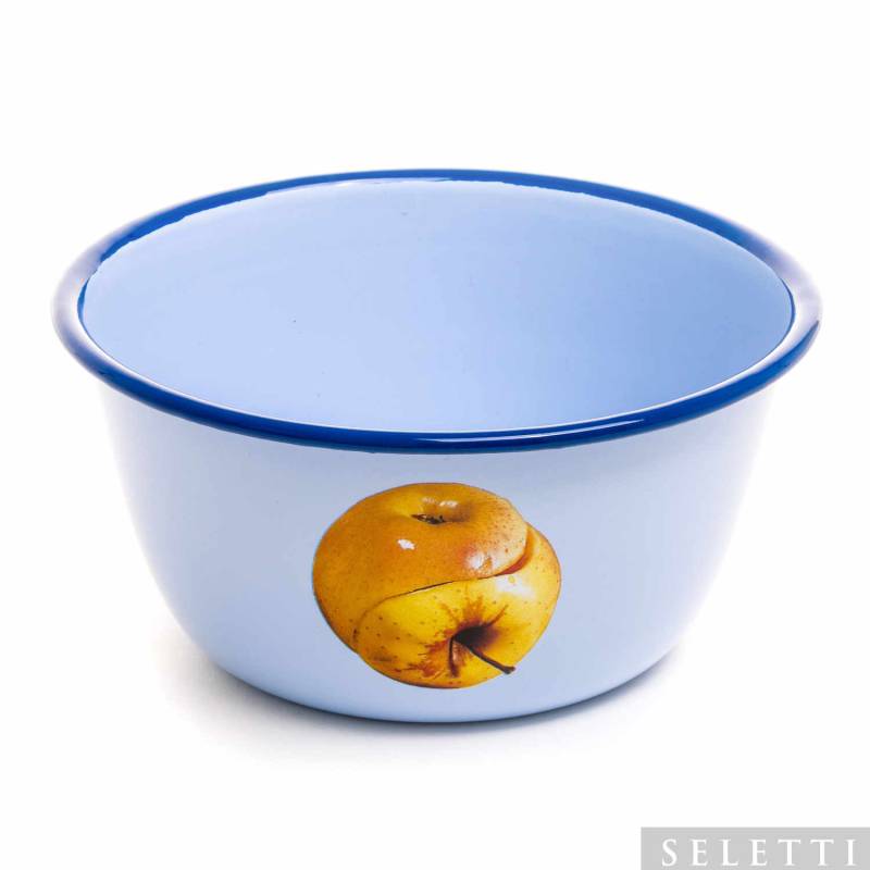 Enamel Bowls Toiletpaper Schale, Motiv apfel von Seletti