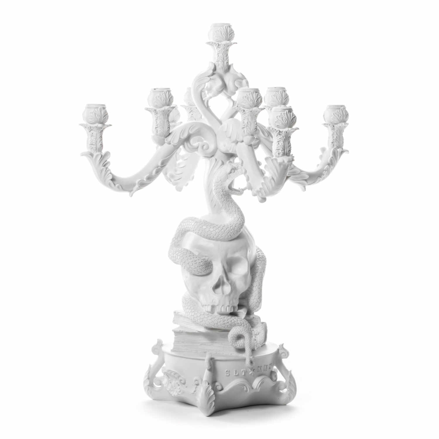 Giant Burlesque Skull Kerzenständer , Farbe weiss Giant Burlesque Skull Kerzenständer , Farbe weiss von Seletti