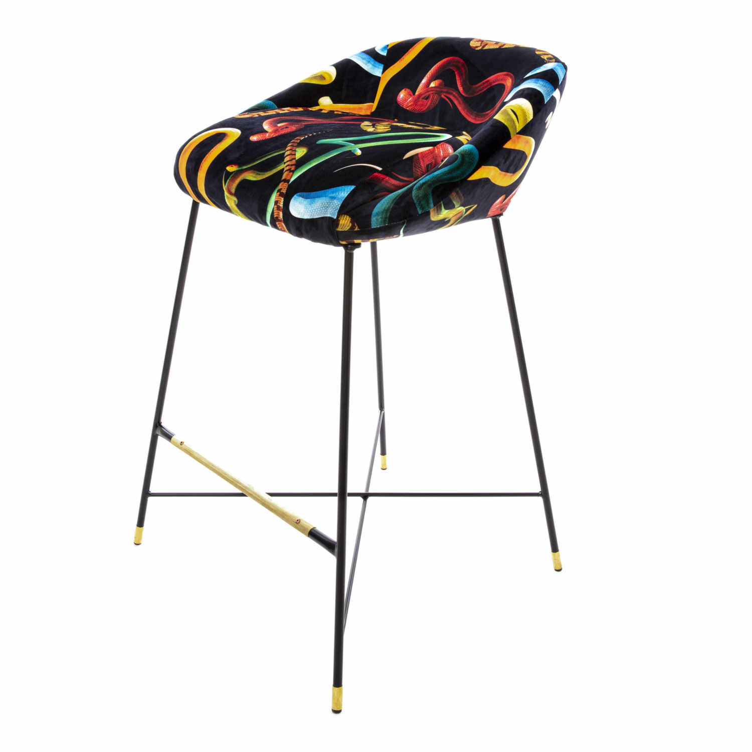 High Stool Toiletpaper Barstuhl , Motiv schlangen High Stool Toiletpaper Barstuhl , Motiv schlangen von Seletti