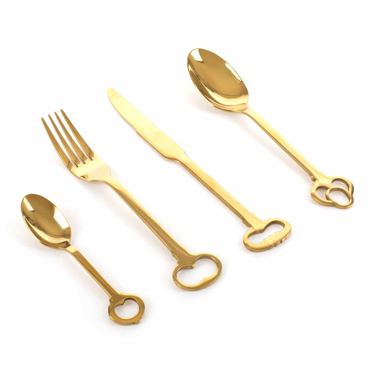 Keytlery Gold 24-teiliges Besteckset Keytlery Gold 24-teiliges Besteckset von Seletti