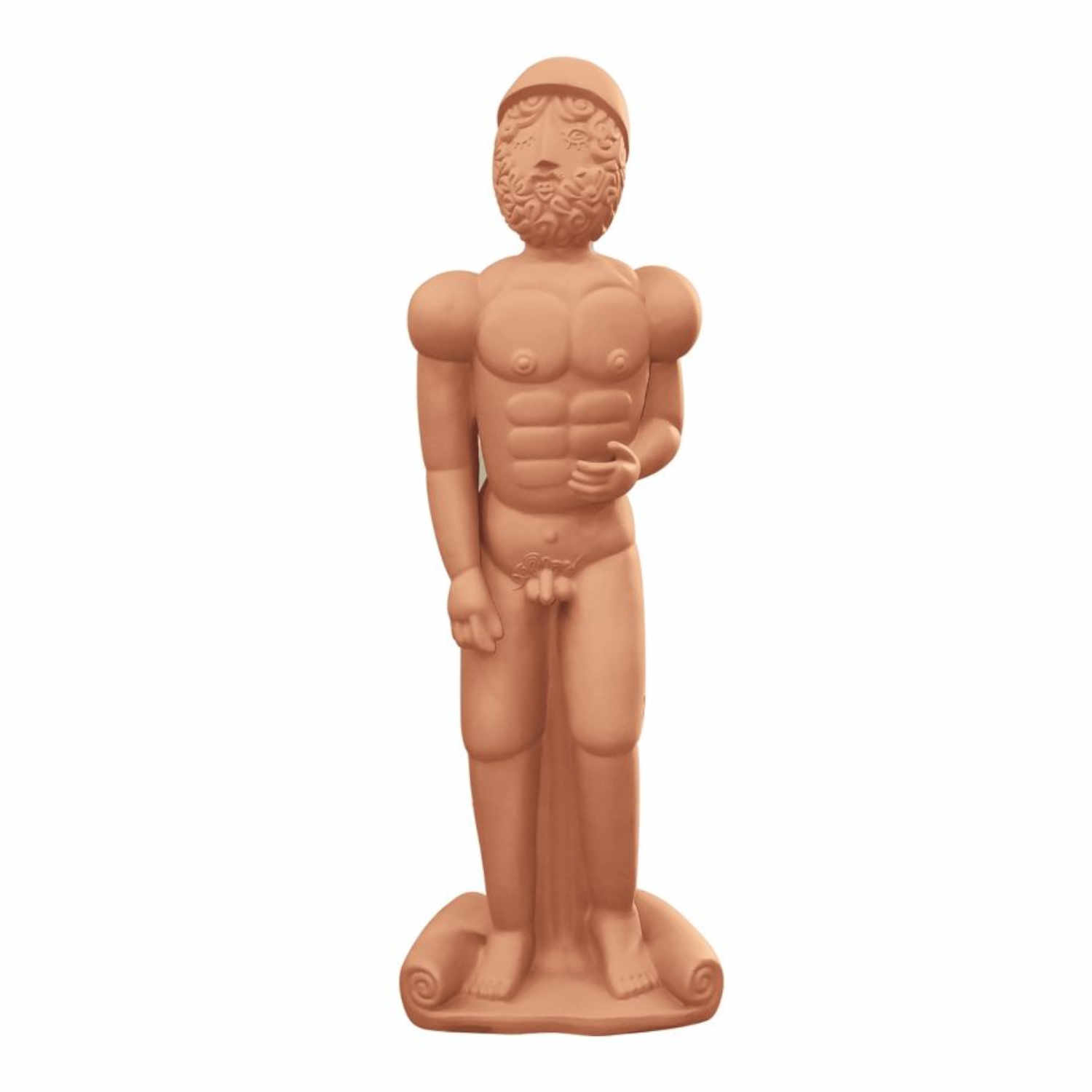Magna Graecia Helmet Statue, Farbe terrakotta Magna Graecia Helmet Statue, Farbe terrakotta von Seletti