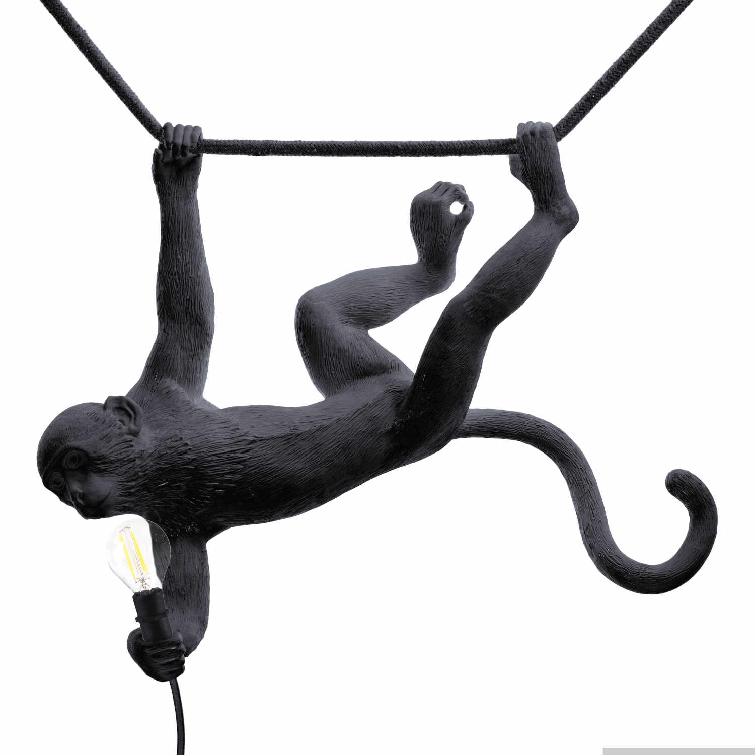 Monkey Lamp Black LED Leuchte, Ausführung schaukelnd Monkey Lamp Black LED Leuchte, Ausführung schaukelnd von Seletti
