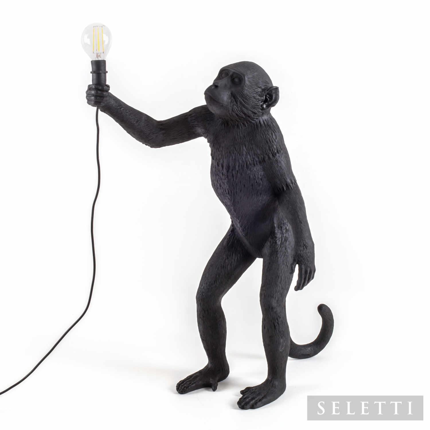 Monkey Lamp Black LED Leuchte, Ausführung stehend Monkey Lamp Black LED Leuchte, Ausführung stehend von Seletti