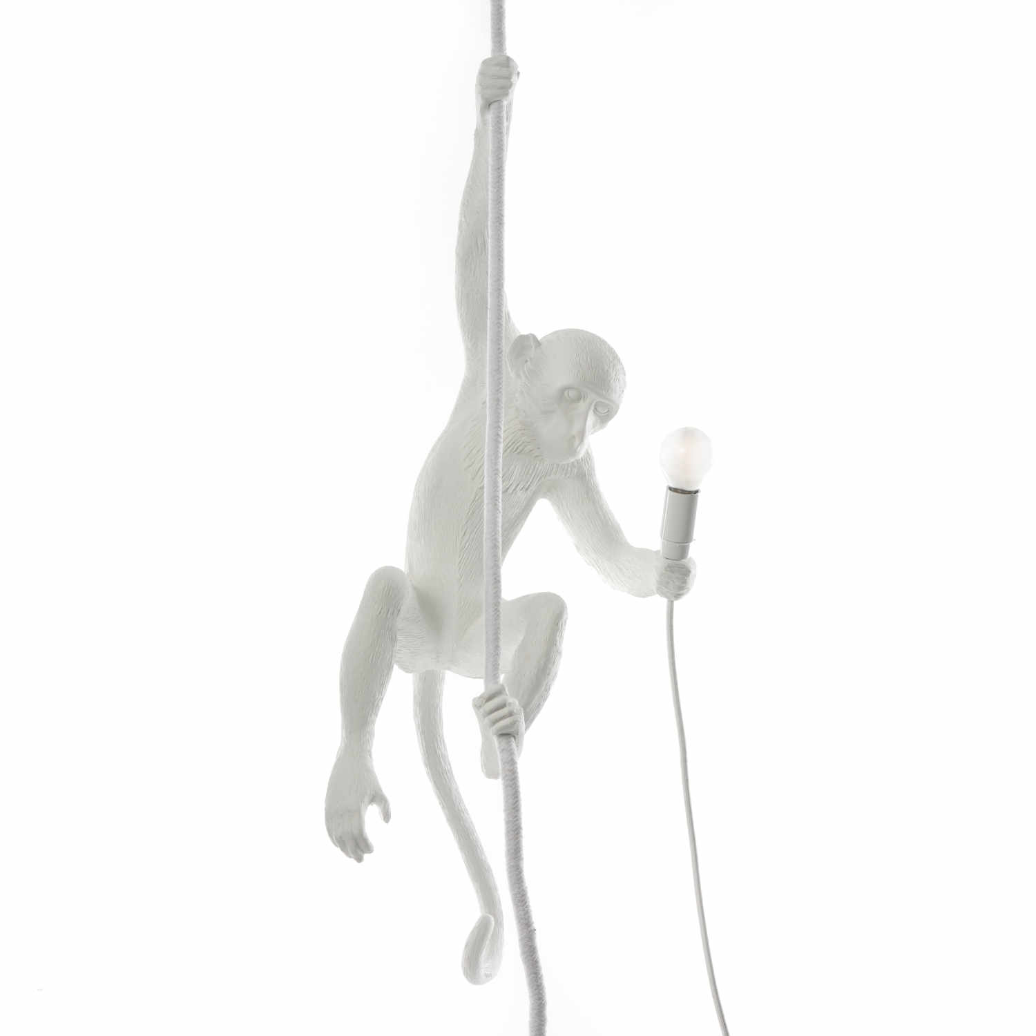 Monkey Lamp White LED Leuchte, Ausführung kletternd von Seletti