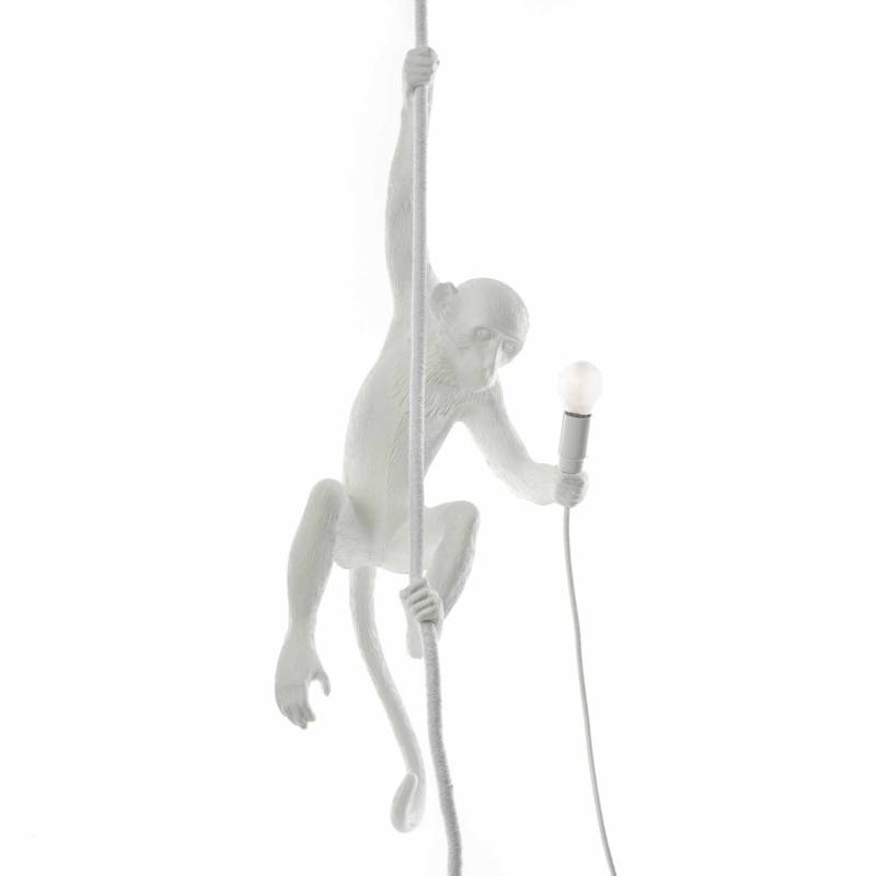 Monkey Lamp White LED Leuchte, Ausführung kletternd von Seletti