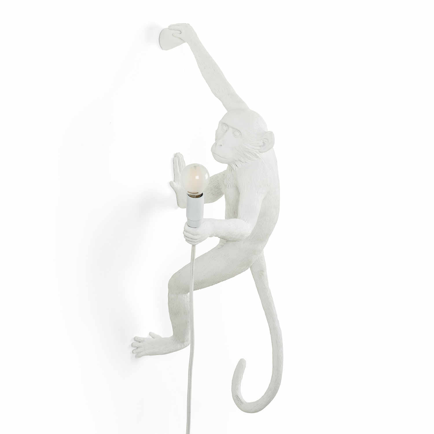 Monkey Lamp White LED Leuchte, Ausführung rechts hängend von Seletti