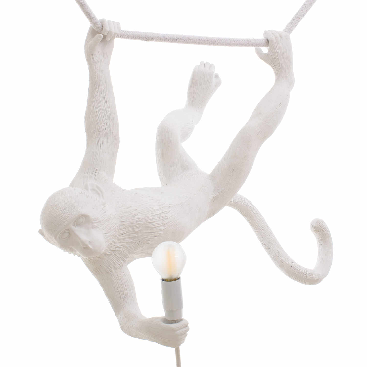 Monkey Lamp White LED Leuchte, Ausführung schaukelnd Monkey Lamp White LED Leuchte, Ausführung schaukelnd von Seletti