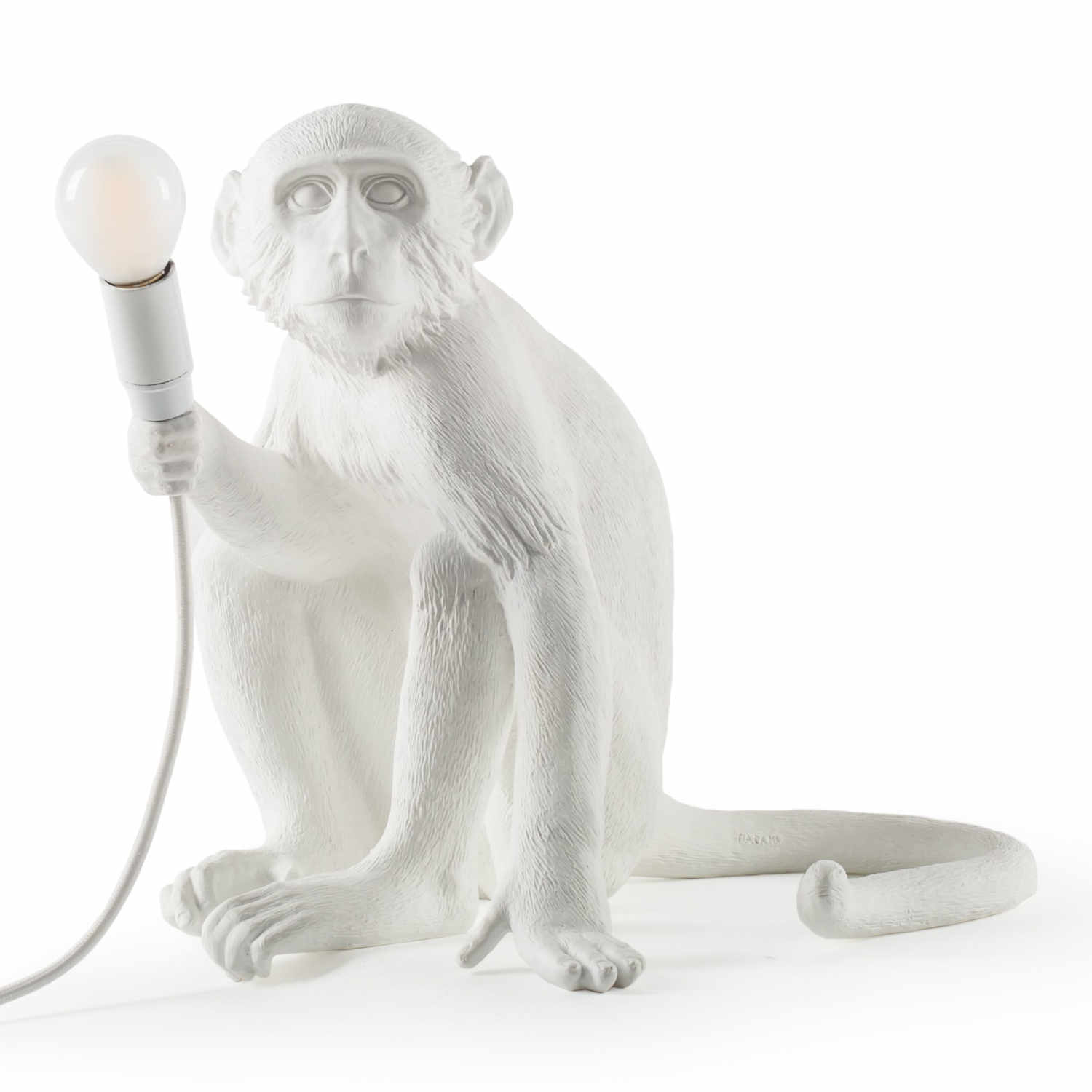 Monkey Lamp White LED Leuchte, Ausführung sitzend von Seletti