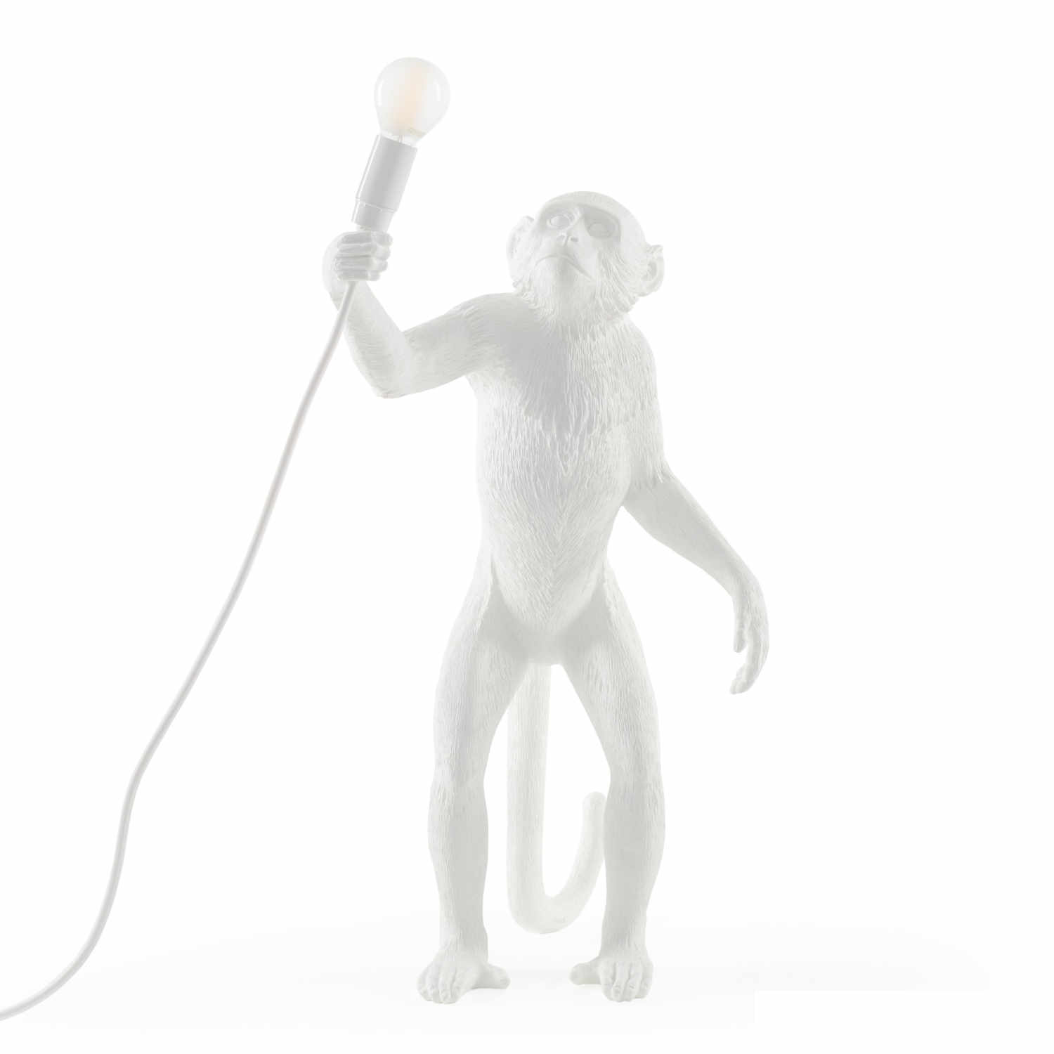 Monkey Lamp White LED Leuchte, Ausführung stehend von Seletti
