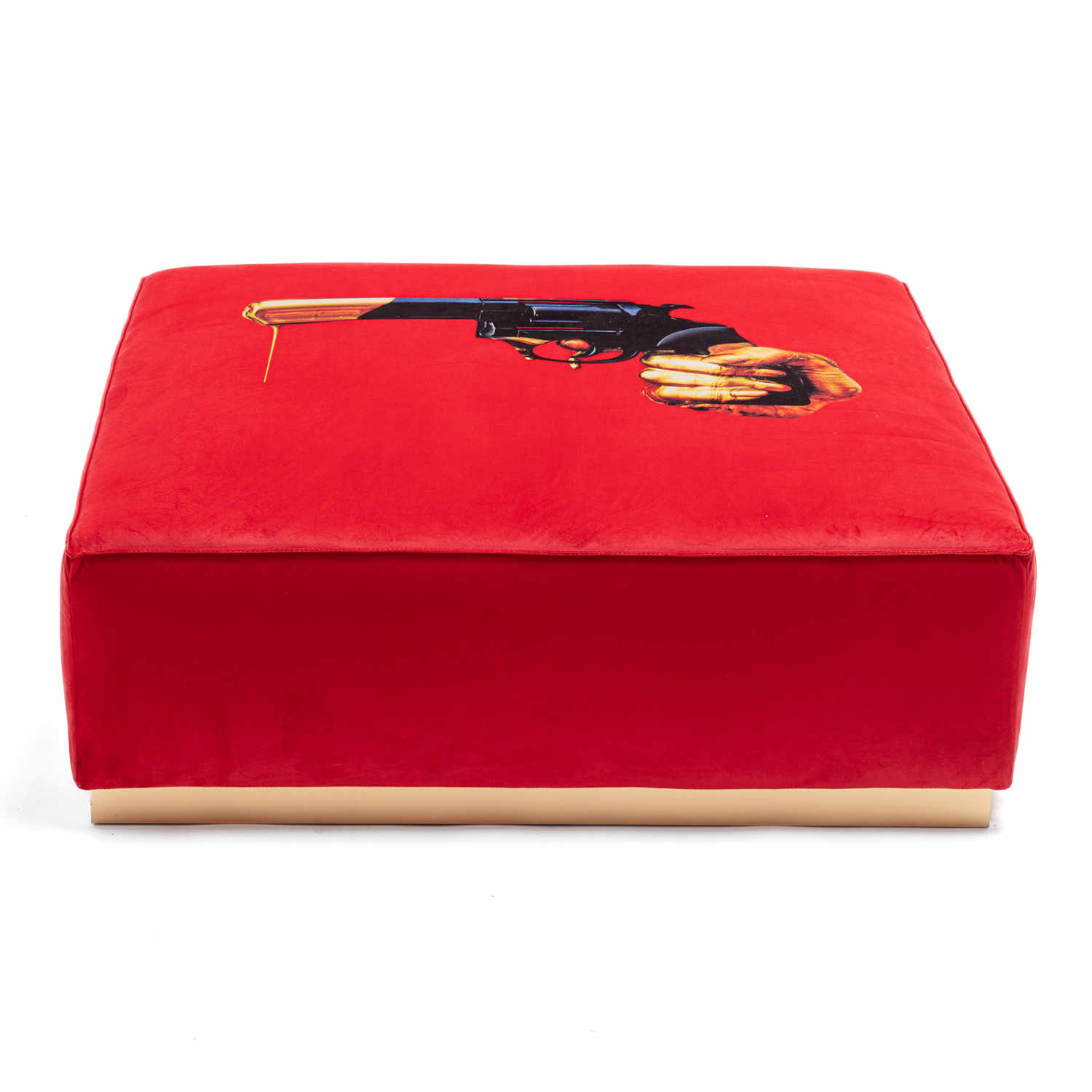 Pouf Toiletpaper Hocker, Motiv revolver Pouf Toiletpaper Hocker, Motiv revolver von Seletti