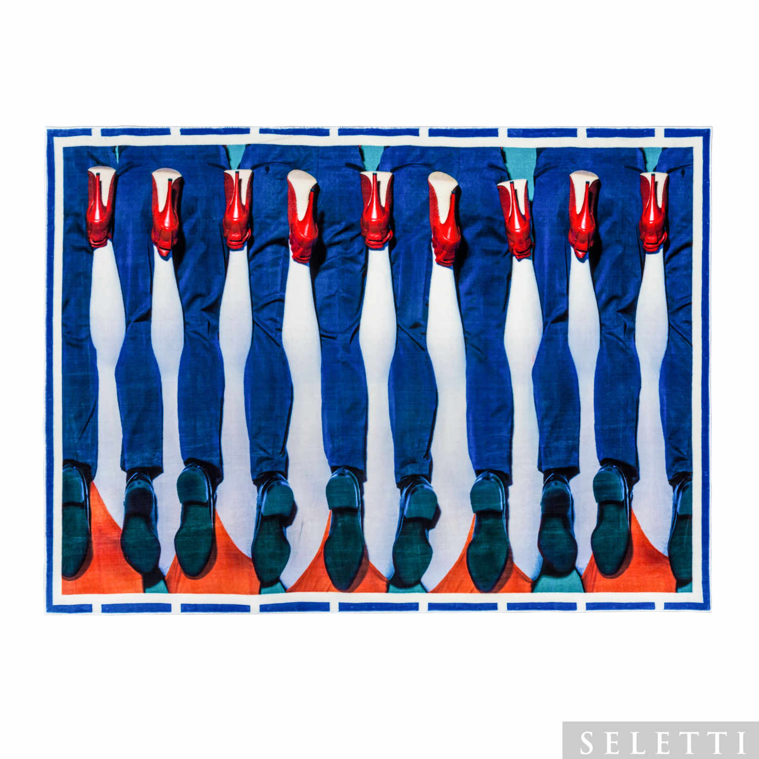 Rectangular Rug Teppich, Motiv beine Rectangular Rug Teppich, Motiv beine von Seletti
