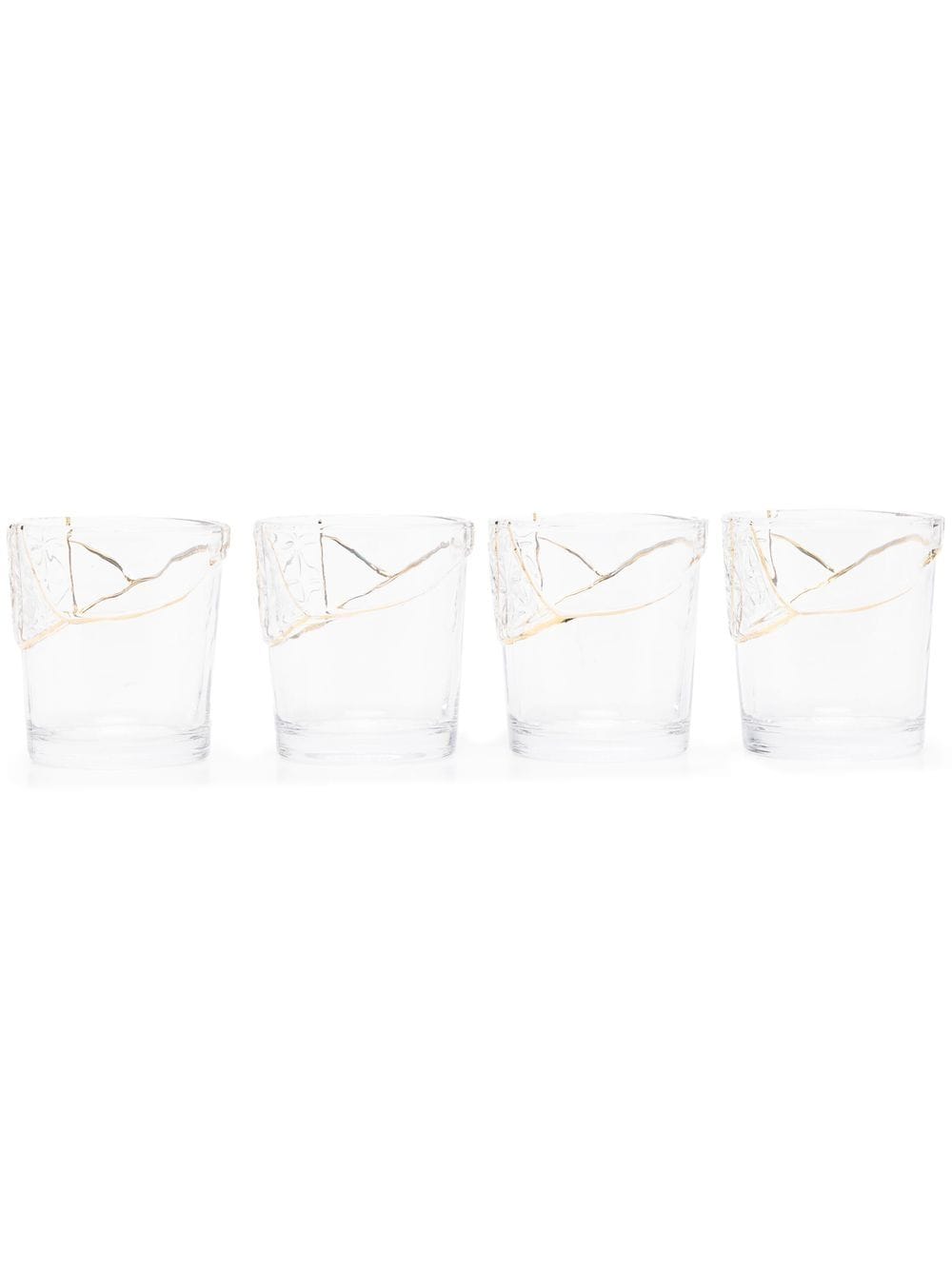Seletti Bicchieri Kintsugi glasses (set of four) - Neutrals von Seletti