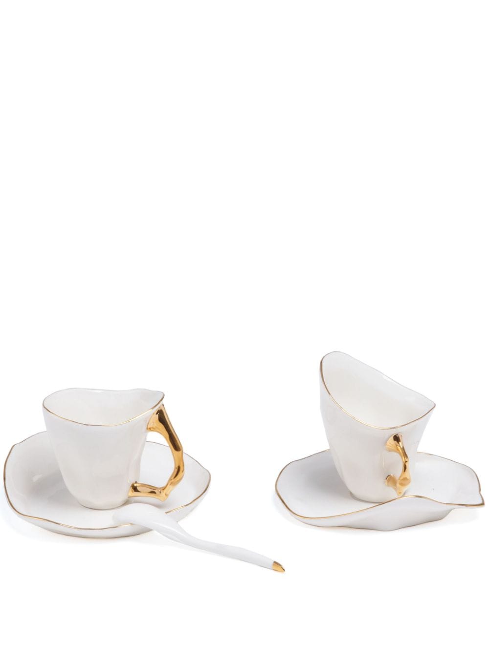 Seletti Meltdown coffee cups (set of two) - White von Seletti