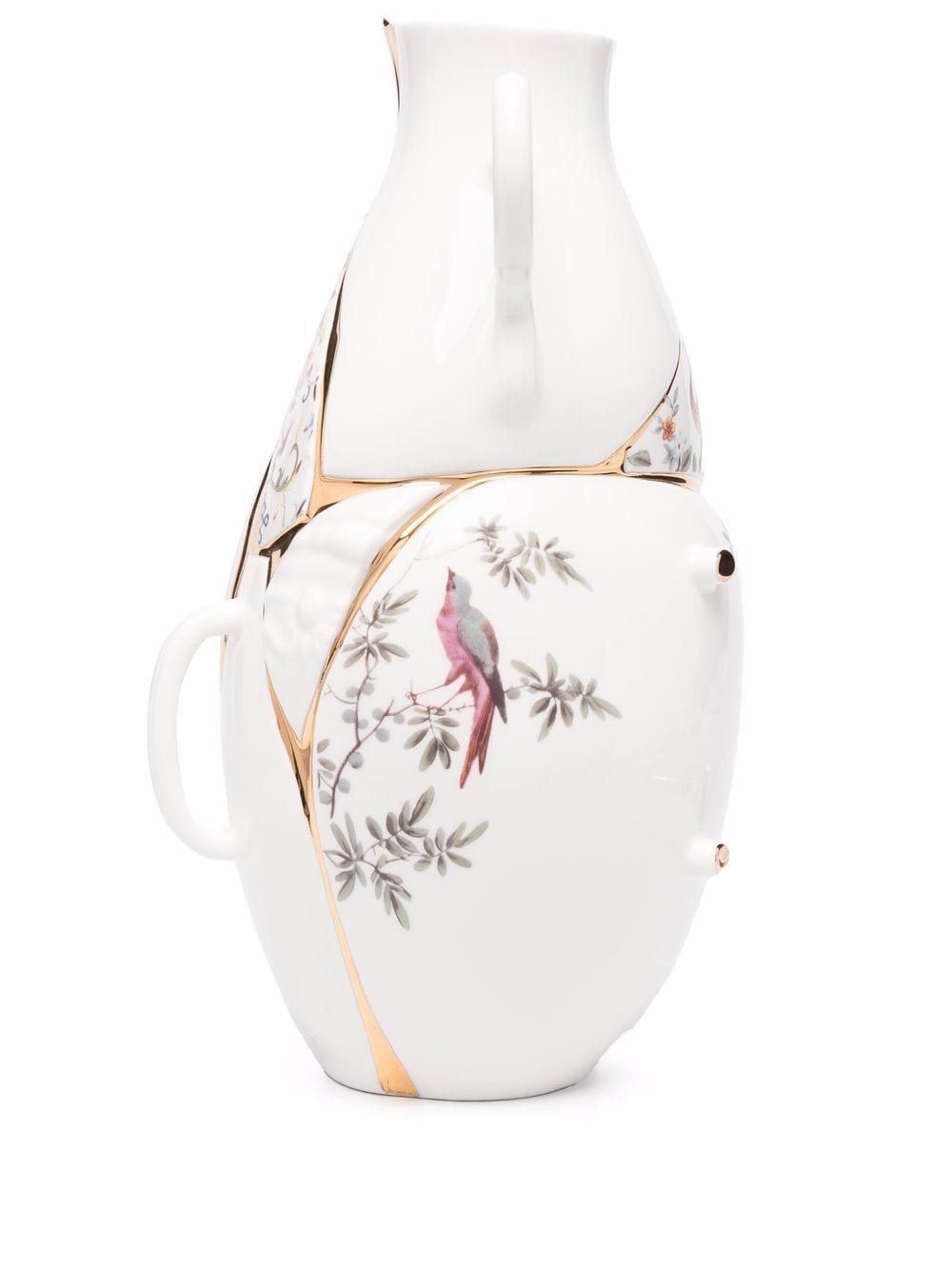 Seletti Kintsugi porcelain vase - White von Seletti