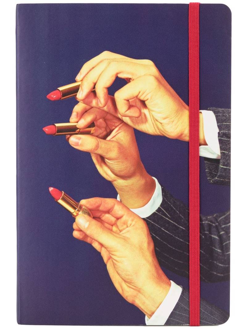 Seletti lipstick-cover notebook - Blue von Seletti