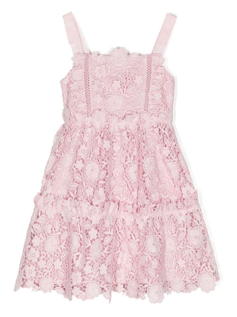 Self-Portrait Kids lace-pattern mini dress - Pink von Self-Portrait Kids