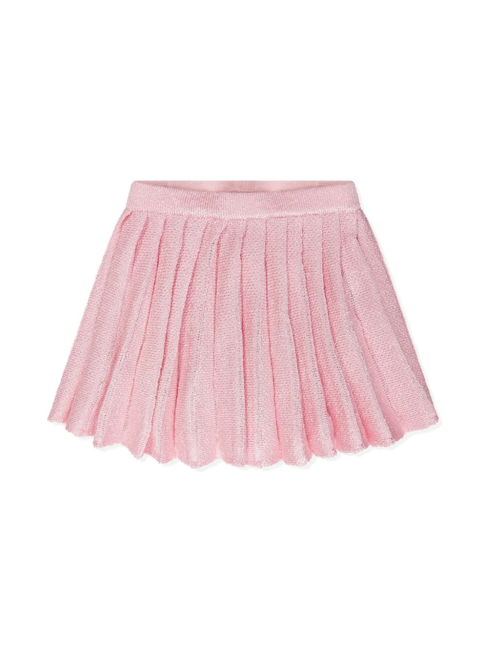 Self-Portrait Kids pleated knitted miniskirt - Pink von Self-Portrait Kids