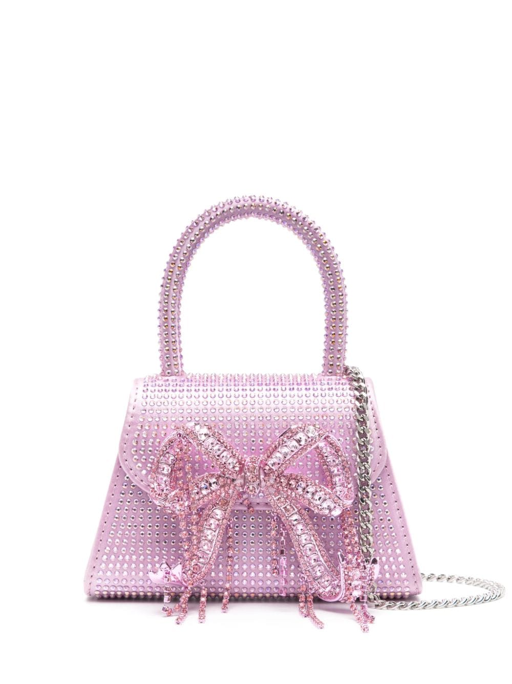 Self-Portrait Rhinestone Bow mini bag - Pink von Self-Portrait