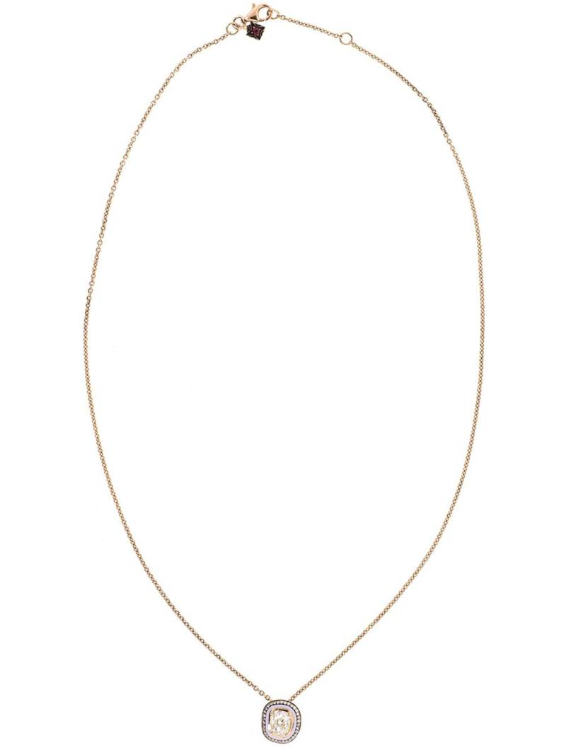 Selim Mouzannar 18kt rose gold Mina enamel and diamond necklace von Selim Mouzannar