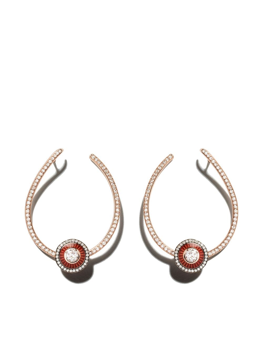 Selim Mouzannar 18kt rose gold diamond Mina earrings - Pink von Selim Mouzannar