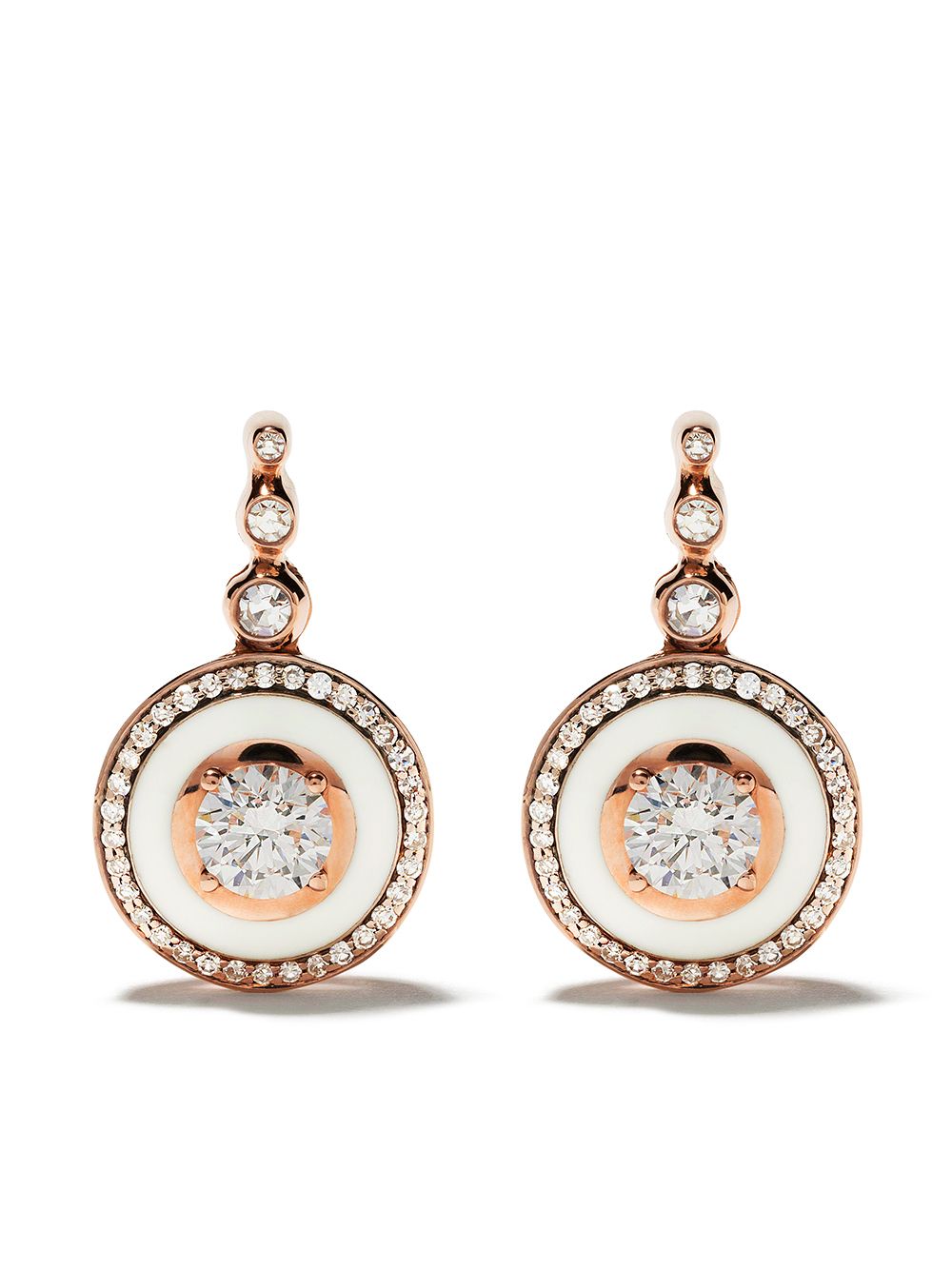 Selim Mouzannar 18kt rose gold diamond Mina earrings - Pink von Selim Mouzannar