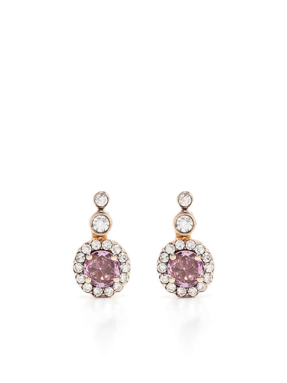 Selim Mouzannar 18kt rose gold sapphire and diamond earrings von Selim Mouzannar