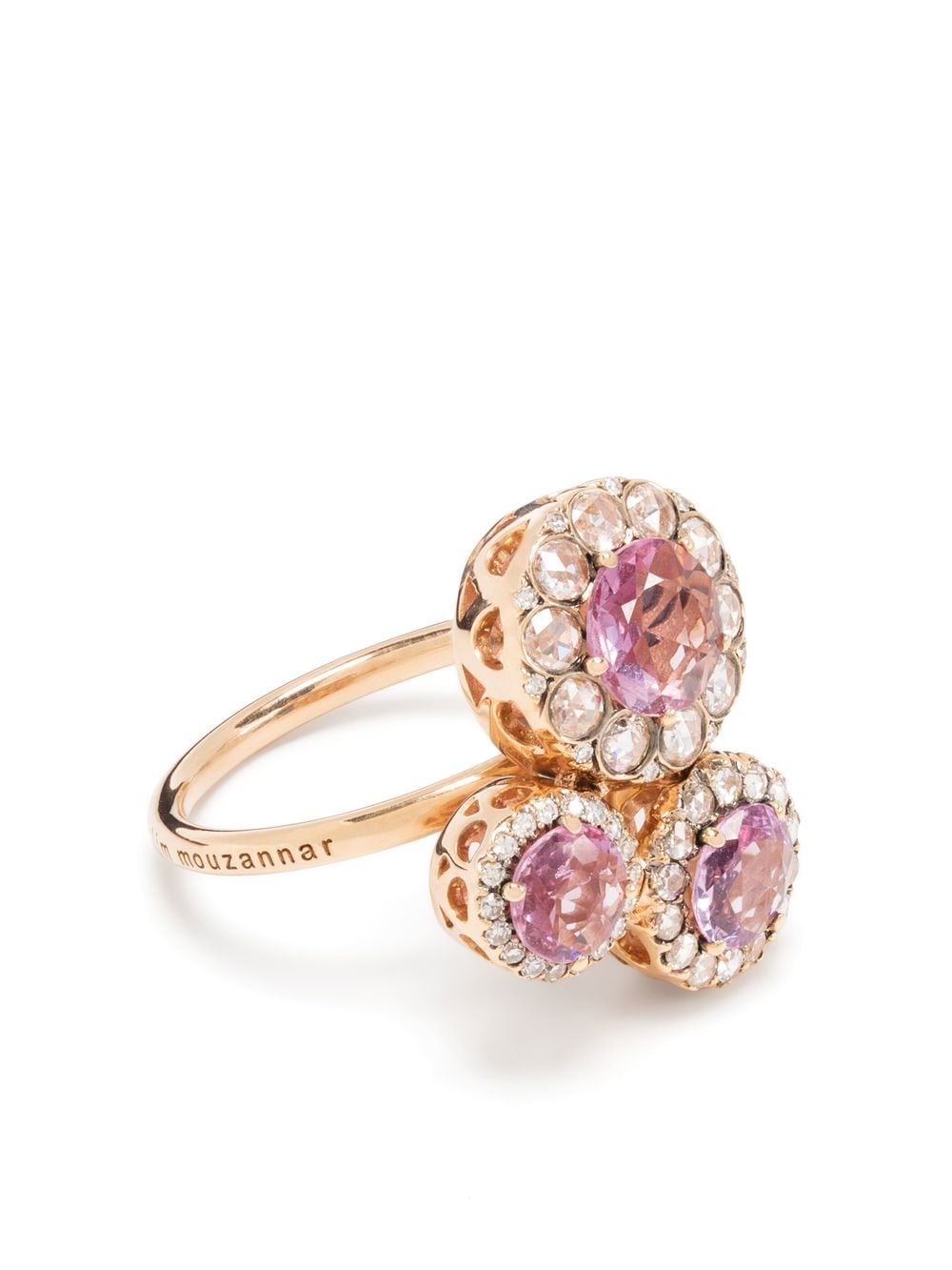 Selim Mouzannar 18kt rose gold sapphire and diamond ring von Selim Mouzannar