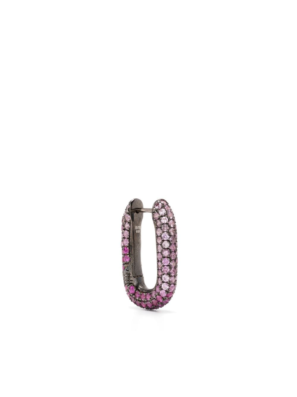 Selim Mouzannar Link pink sapphire single earring - Silver von Selim Mouzannar