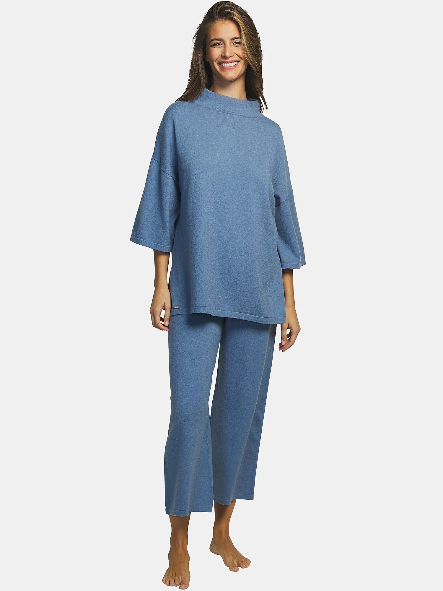 Freizeit- Und Hausanzug Pyjama Pantyhose Tunika Tricot Unisex Blau L von Selmark