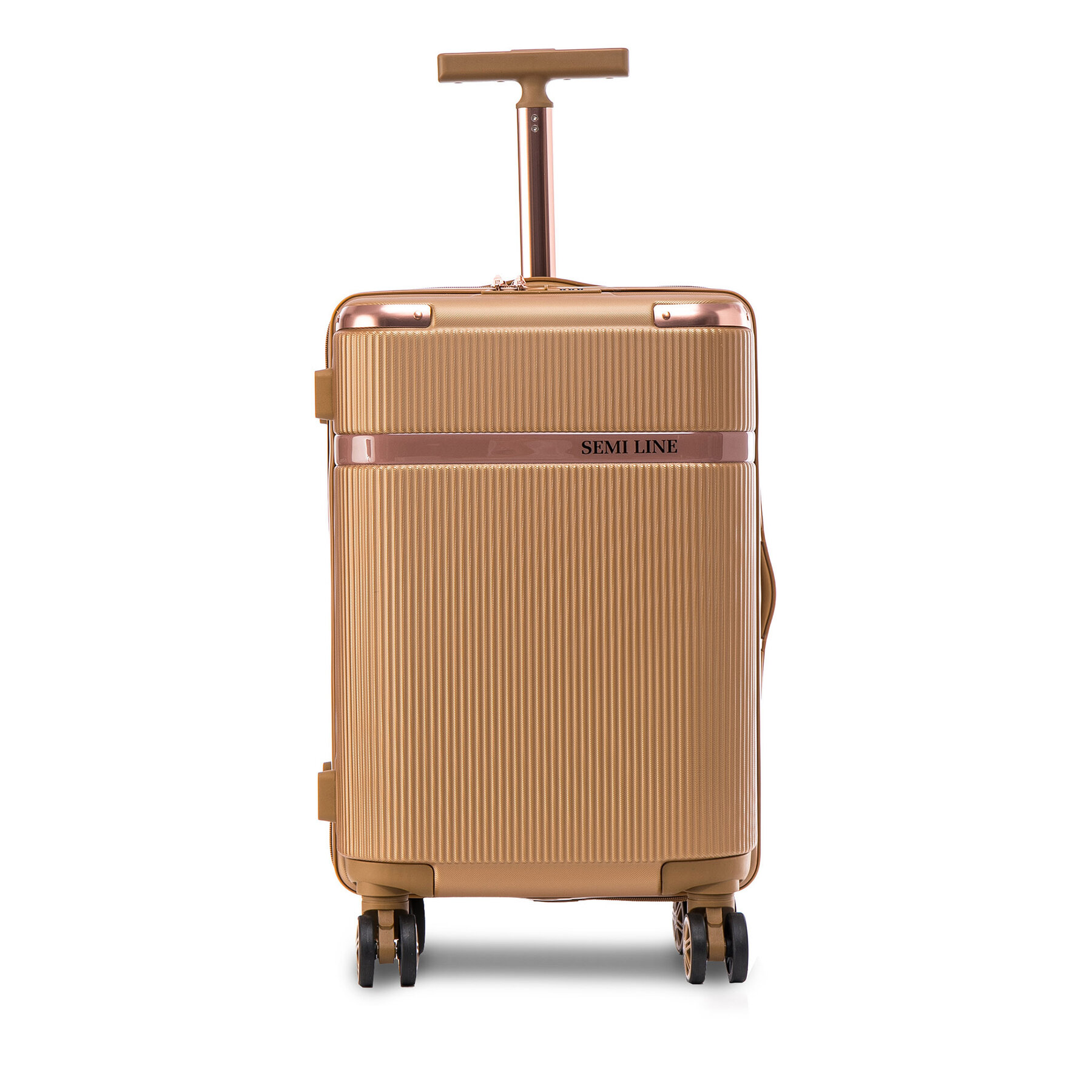 Mittlerer Koffer Semi Line T5667-3 Goldfarben Mittlerer Koffer Semi Line T5667-3 Goldfarben von Semi Line