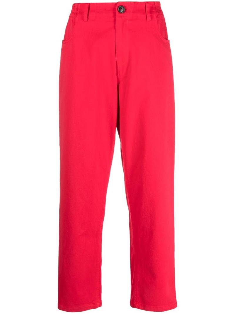 Semicouture Maxene straight-leg trousers - Red von Semicouture