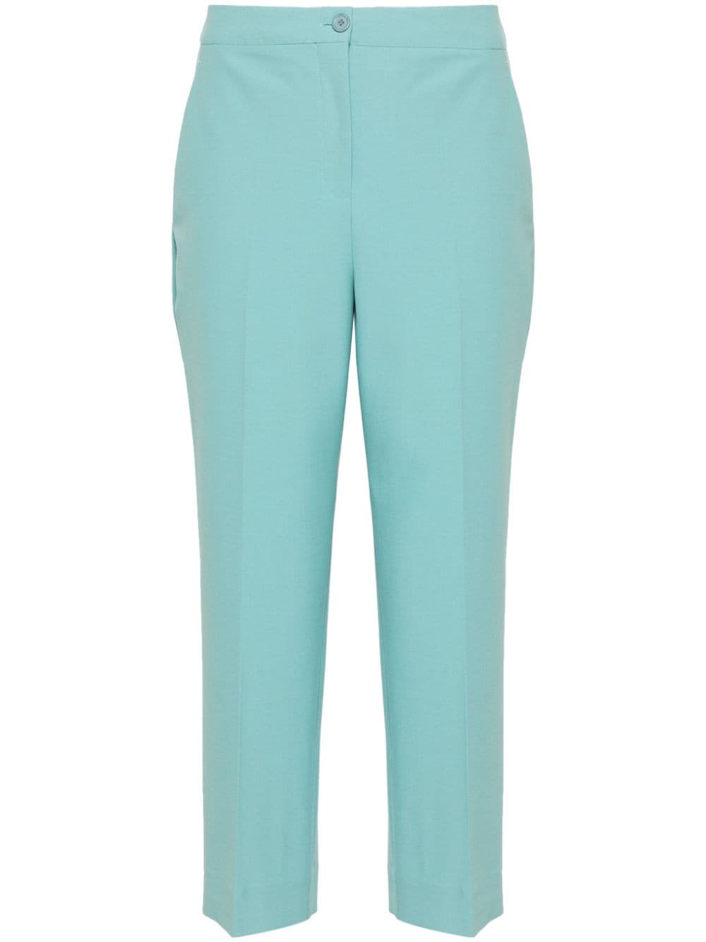 Semicouture Stevie tailored cropped trousers - Blue von Semicouture