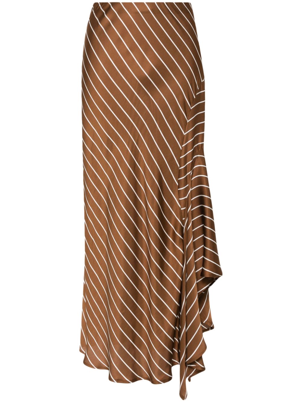 Semicouture asymmetric-design skirt - Brown von Semicouture